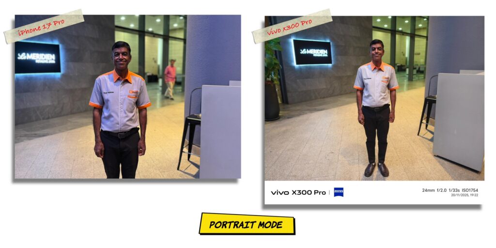 vivo X300 Pro vs iPhone 17 Pro: In-Depth Camera Comparison 46 5.5 PRT N human