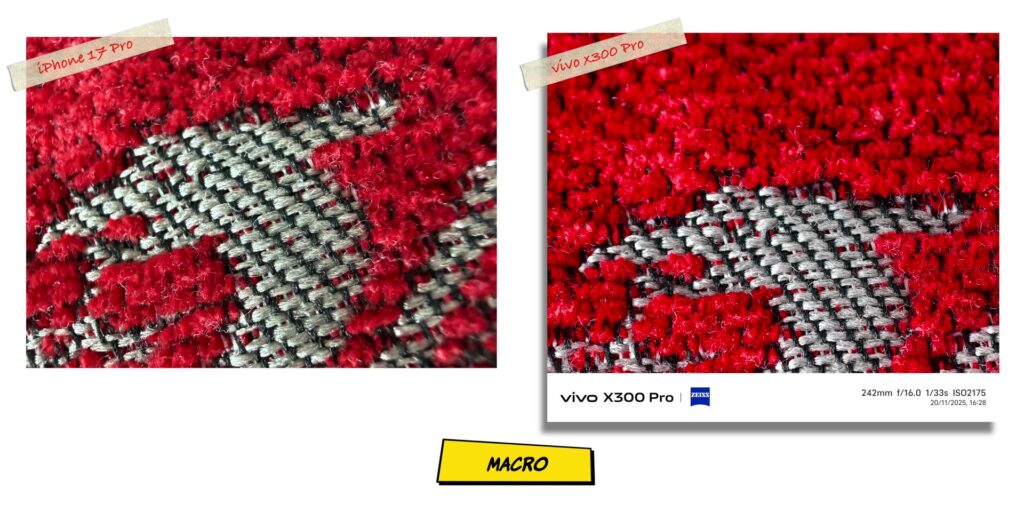 vivo X300 Pro vs iPhone 17 Pro: In-Depth Camera Comparison 33 4.2 macro two