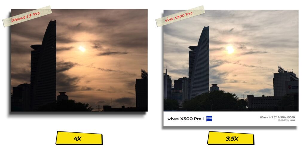 vivo X300 Pro vs iPhone 17 Pro: In-Depth Camera Comparison 27 3.10 main 4x