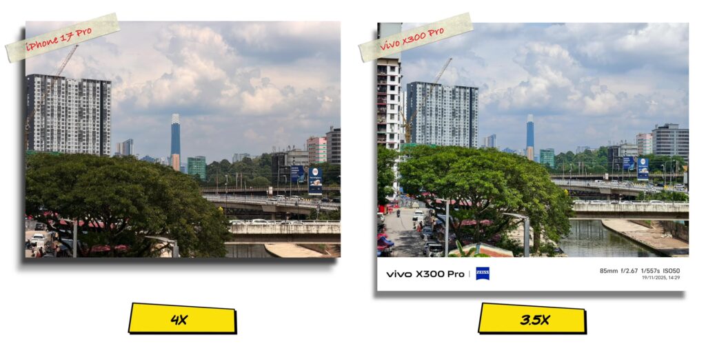 vivo X300 Pro vs iPhone 17 Pro: In-Depth Camera Comparison 20 3.3 main 4x