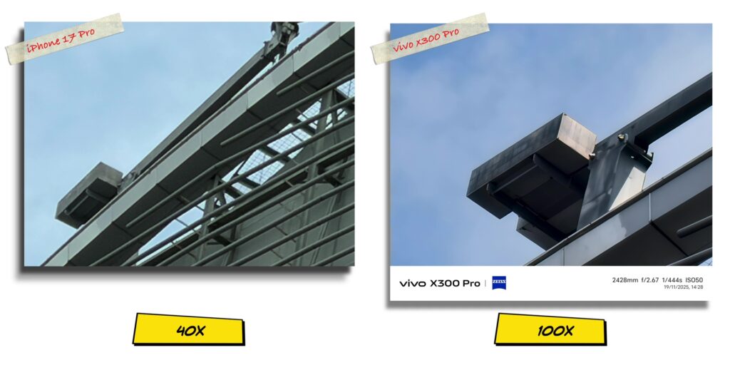 vivo X300 Pro vs iPhone 17 Pro: In-Depth Camera Comparison 17 2.8 vs 100x zoom