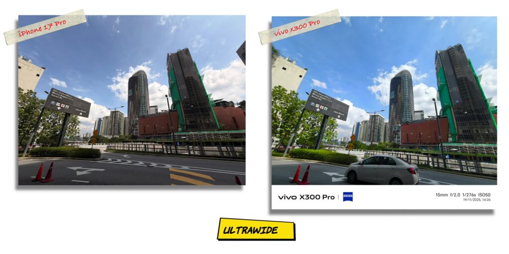 vivo X300 Pro vs iPhone 17 Pro: In-Depth Camera Comparison 6 1.5 UW one