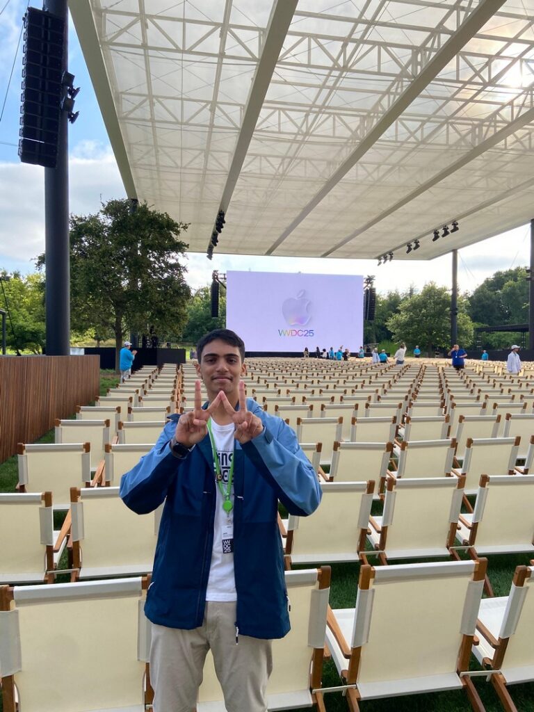 Apple 2025 Swift Student Challenge Honors Top Student Developers from SEA 1 Jatin Rakesh %40 Apple Park 1