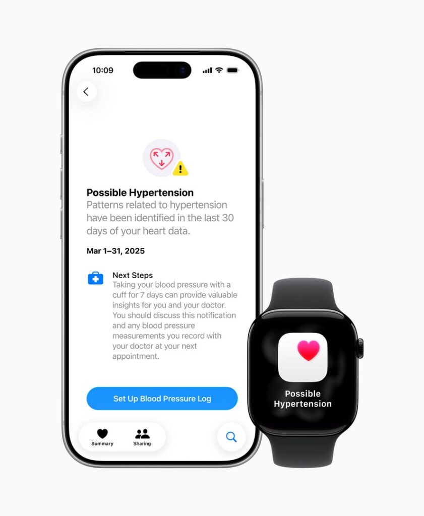 Apple Watch Adds Hypertension Notifications to Track Long-Term Blood Pressure Trends 1 Hypertension Notifications Available Now on Apple Watch