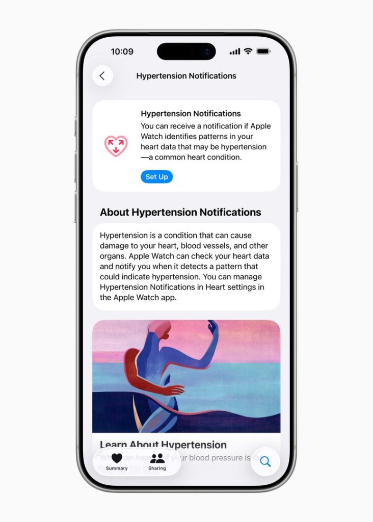 Apple Watch Adds Hypertension Notifications to Track Long-Term Blood Pressure Trends 2 Hypertension Notification on Health App
