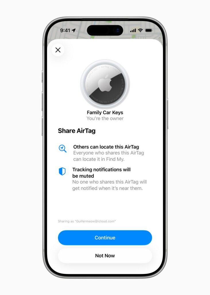 Apple Refreshes AirTag With Better Tracking and Louder Alerts 4 Apple AirTag Share