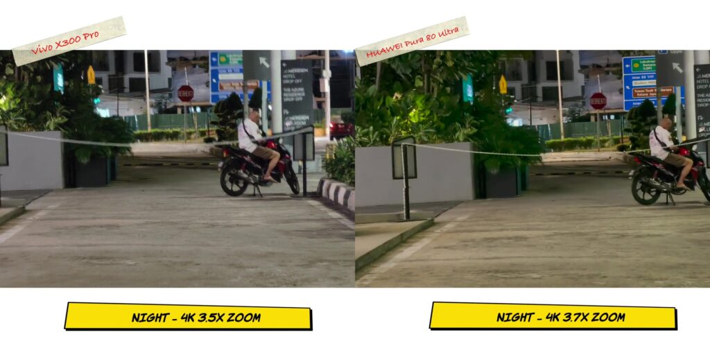 vivo X300 Pro vs HUAWEI Pura80 Ultra: In-Depth Camera Comparison 91 8.6 VN 3x stabi
