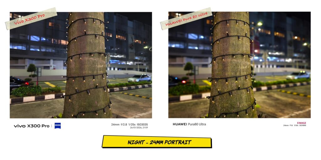 vivo X300 Pro vs HUAWEI Pura80 Ultra: In-Depth Camera Comparison 78 7.4 N PRT 24mm