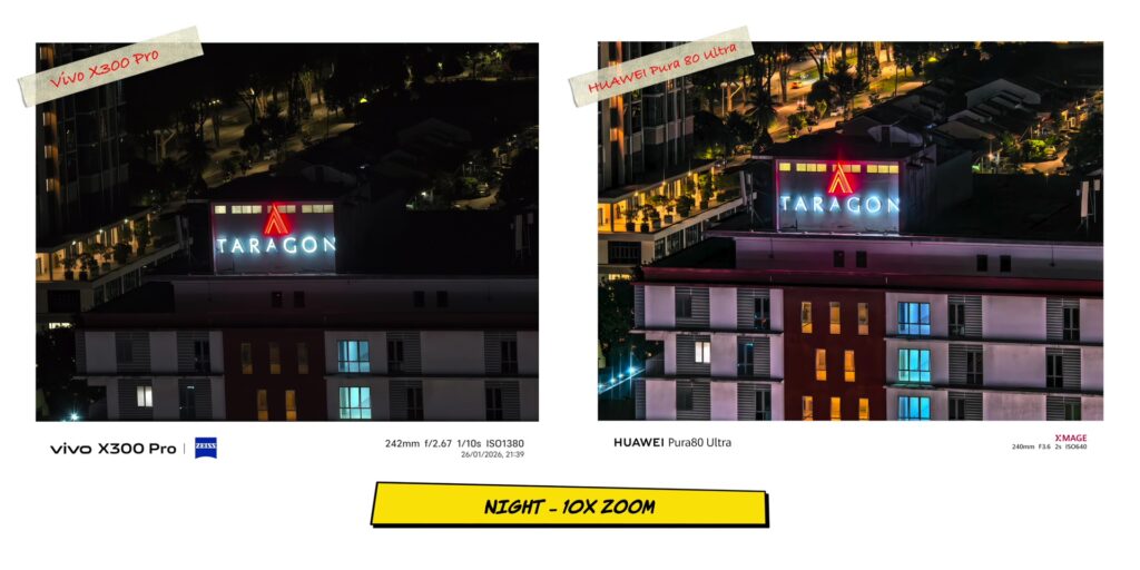 vivo X300 Pro vs HUAWEI Pura80 Ultra: In-Depth Camera Comparison 64 6.7 N 10x
