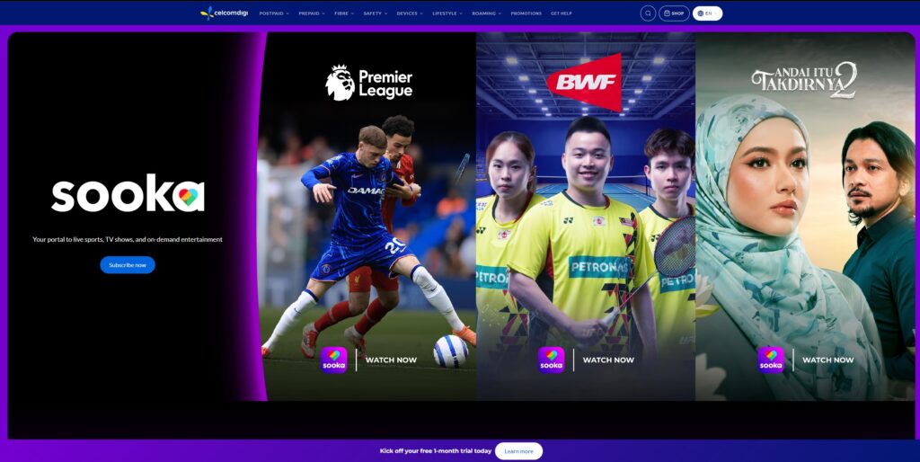 CelcomDigi Adds sooka to StreamMORE Lineup with Free Trial Offer 2 celcomdigi sooka site