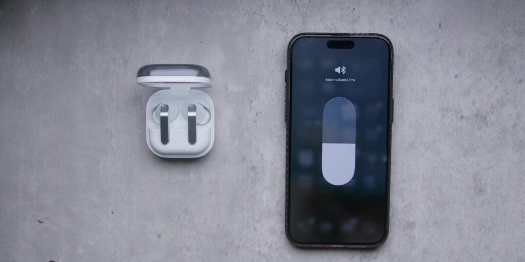 Samsung Galaxy Buds4 Pro Review: The Best Earbuds of 2026? 22 The Galaxy Buds4 Pro paired with an iPhone via the Bluetooth settings menu.