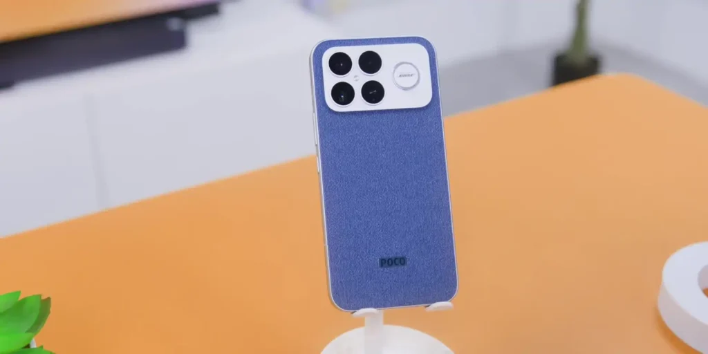 Hero shot of the POCO F8 Ultra smartphone showcasing its premium design for a three-month review.