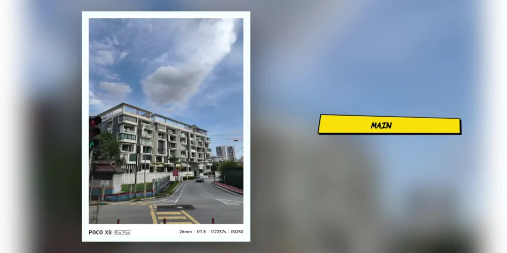 Daytime camera sample photo captured with the Poco X8 Pro Max rear camera.