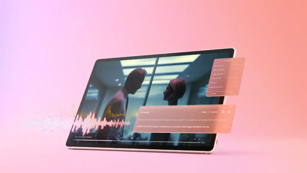 Lenovo Tab Plus Gen 2: Audio Powerhouse with 9 JBL Speakers 5 Lenovo Tab Plus Gen 2 Live Transcript