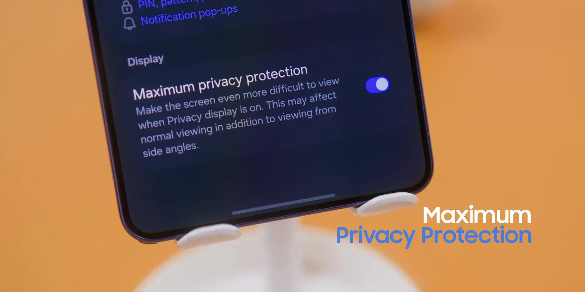 Privacy Display Explained: Samsung Galaxy S26 Ultra 7 Privacy Display Samsung Galaxy S26 Ultra maximum privacy protection mode