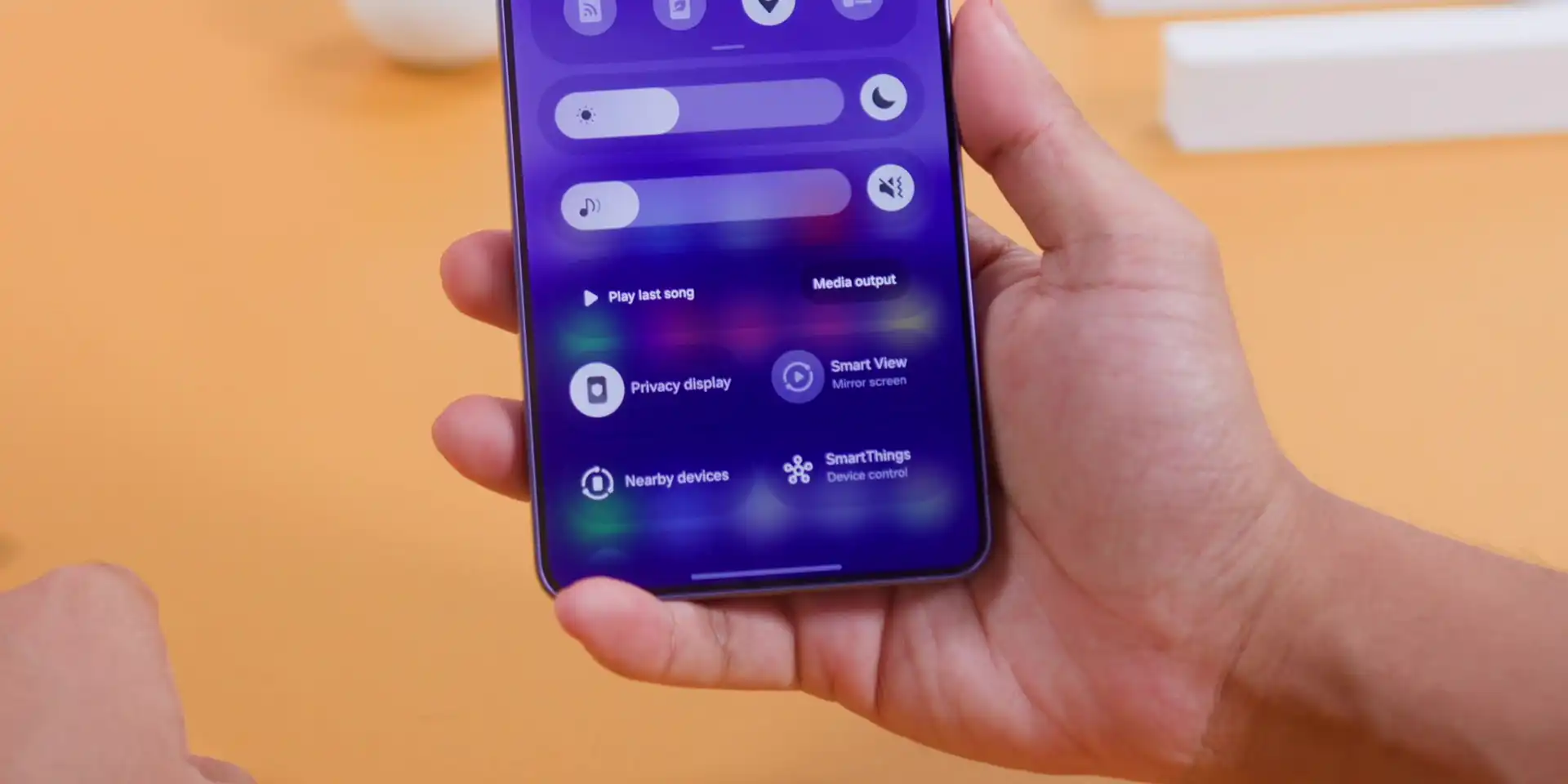 Privacy Display Explained: Samsung Galaxy S26 Ultra 5 Privacy Display Samsung Galaxy S26 Ultra control center toggle