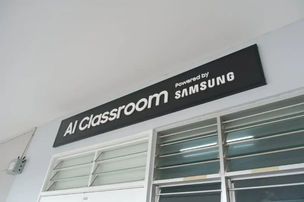 Samsung AI Classroom signage