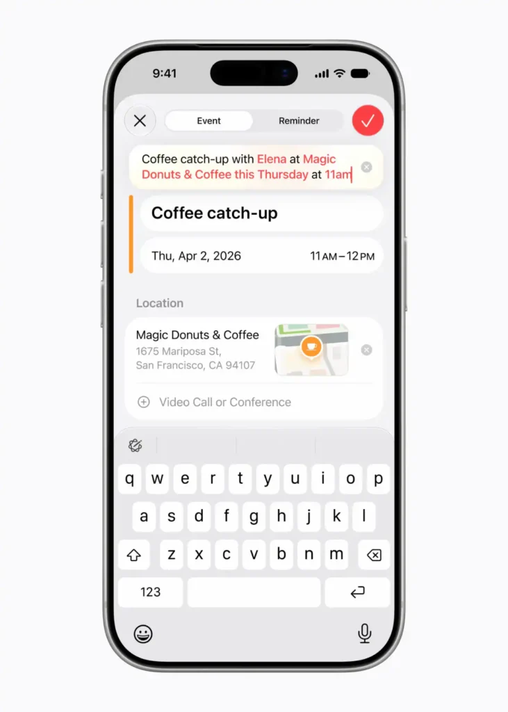 The Rise of Invisible Agents: Inside Apple Intelligence’s Silent App Overhaul 4 Apple Intelligence Calendar describe an event