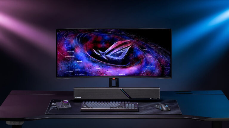 ASUS ROG Gjallar desk setup hero