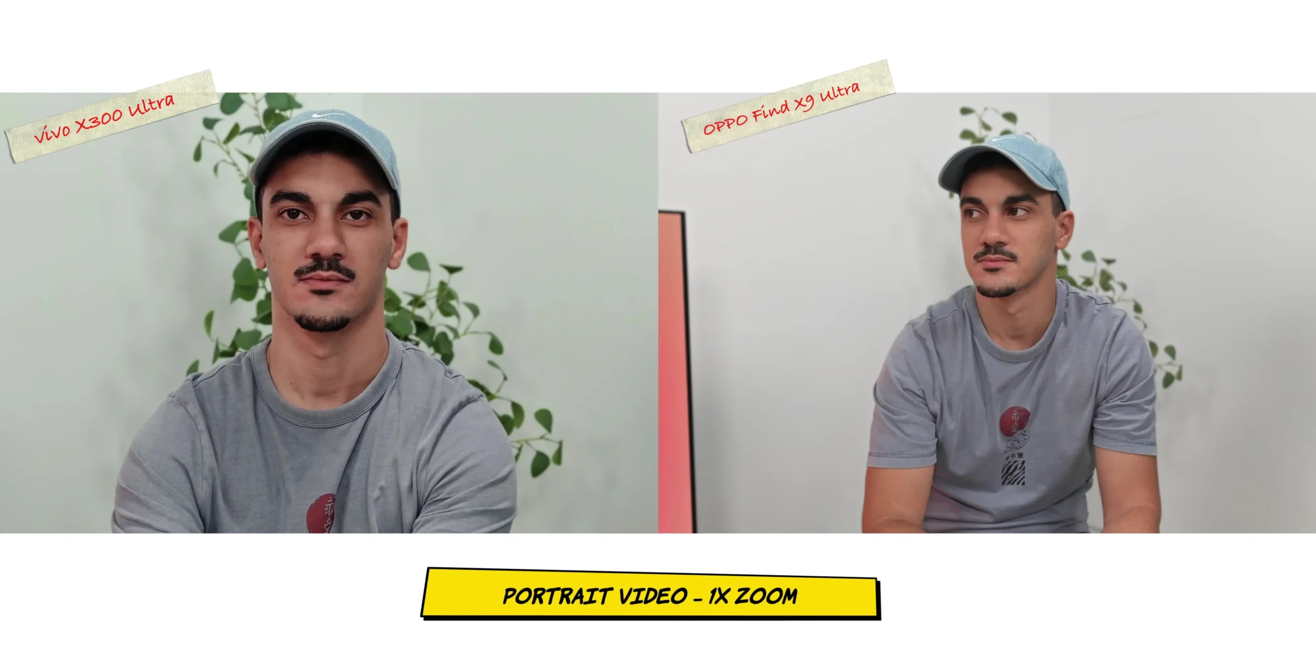 Cinematic portrait video sample screenshot 1 evaluating real-time background blur tracking around a human subject.