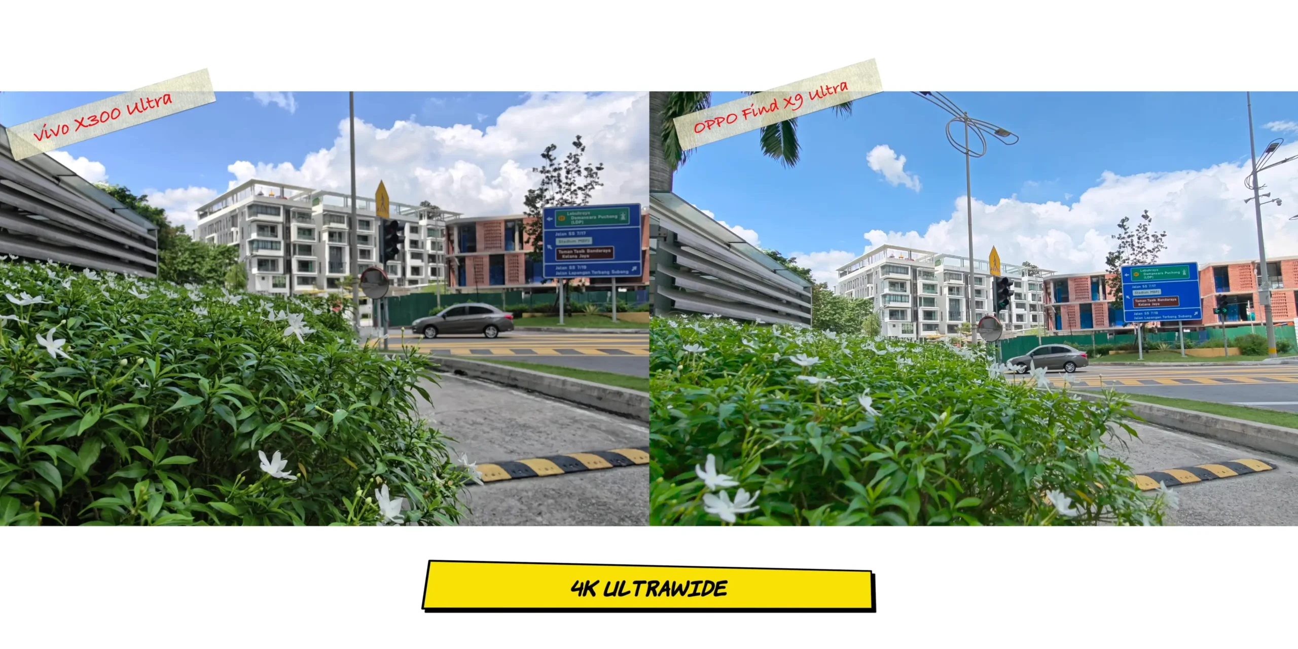 Video screenshot showing 4K main camera video recording quality, focus speeds, and dynamic range.