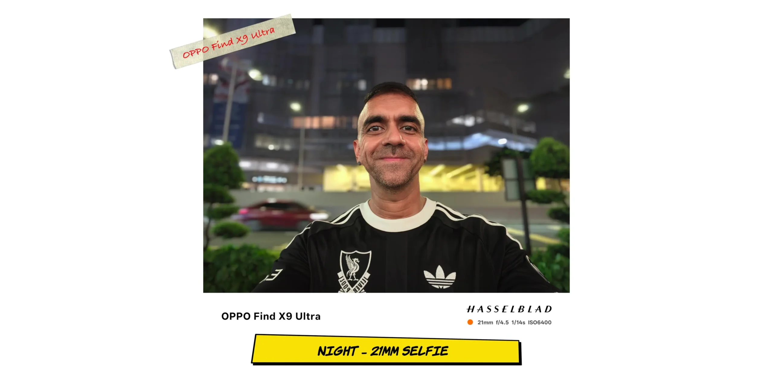 Low-light front camera selfie sample 1 showcasing screen-flash or night mode algorithms.