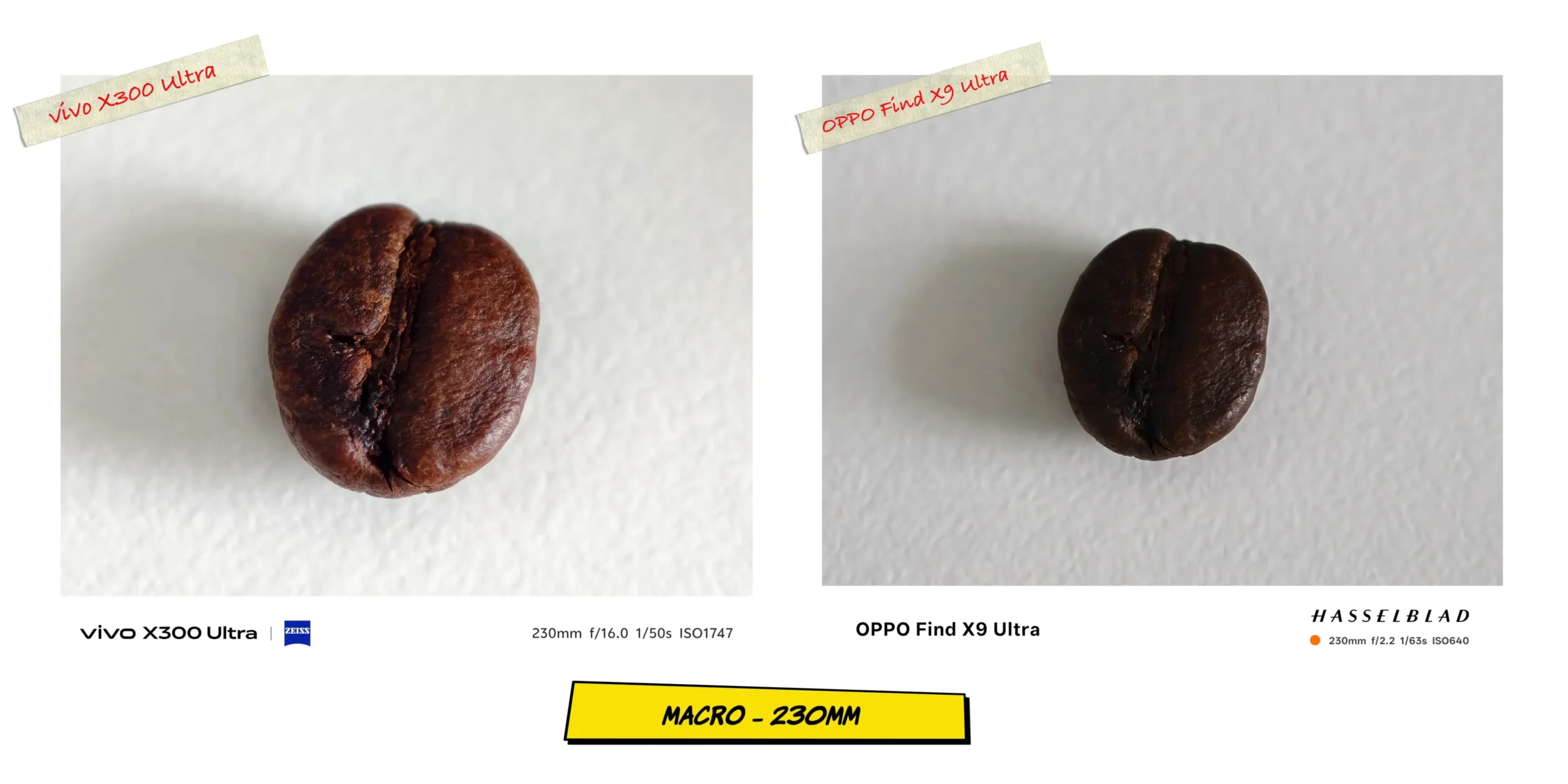 Final 230mm macro sample demonstrating fine detail preservation on texture surfaces.