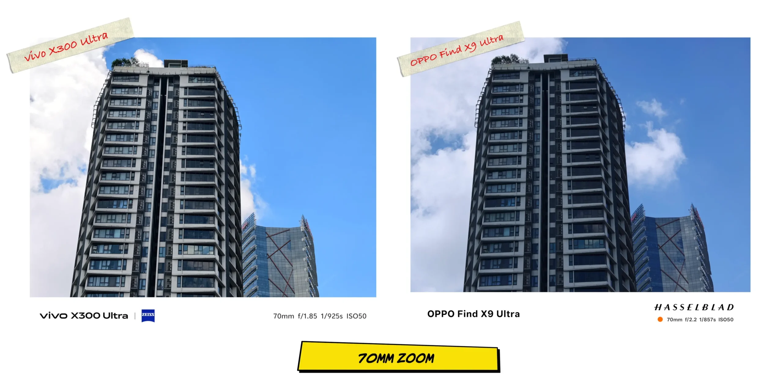 Mid-range telephoto shot at 70mm comparing details on a distinct architectural or landscape subject.