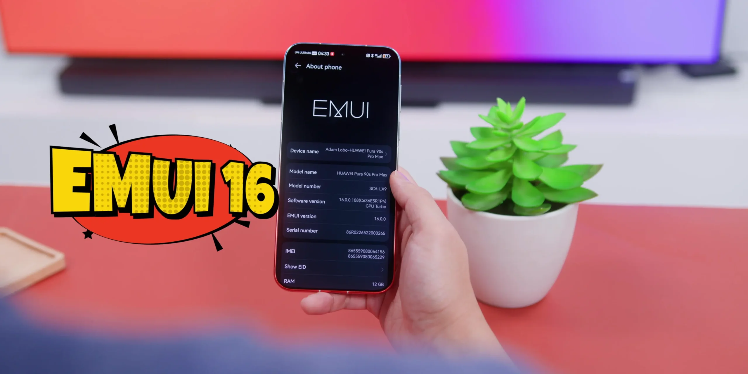 HUAWEI Pura 90s Pro Max emui 16