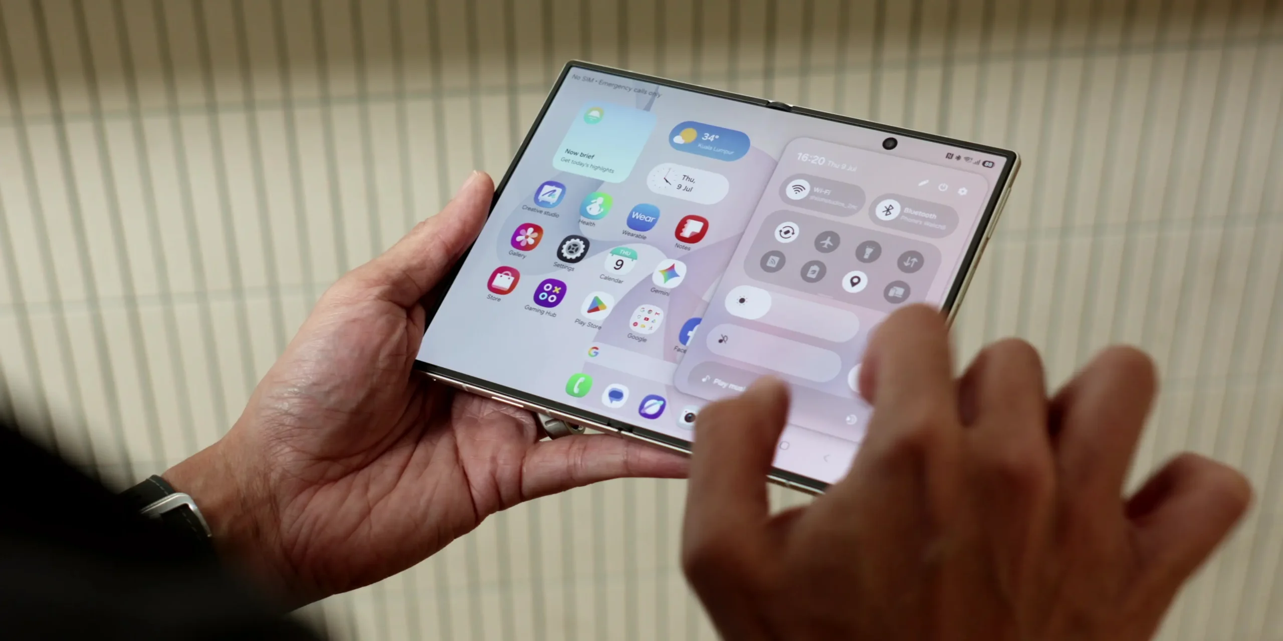 Samsung Galaxy Z Fold 8 in use